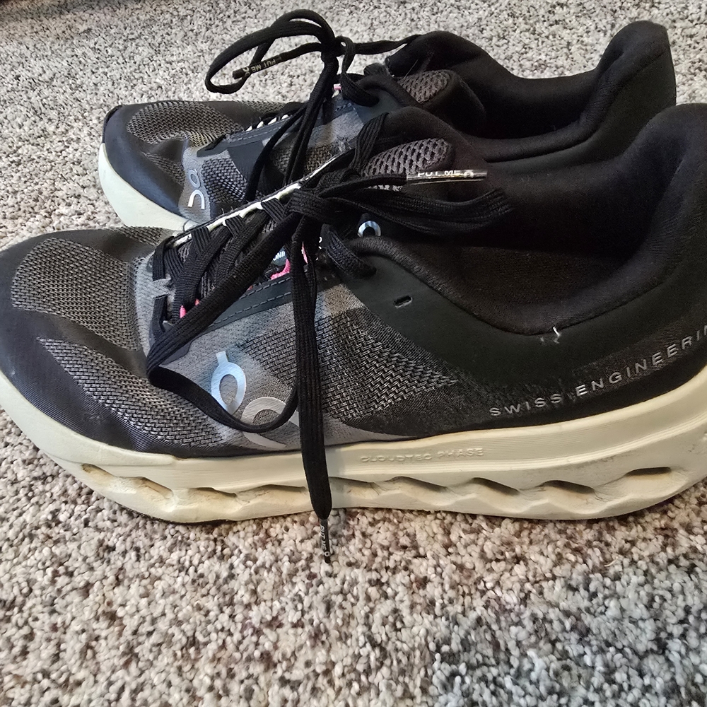 On Running Women's Black and Gray Athletic Shoes